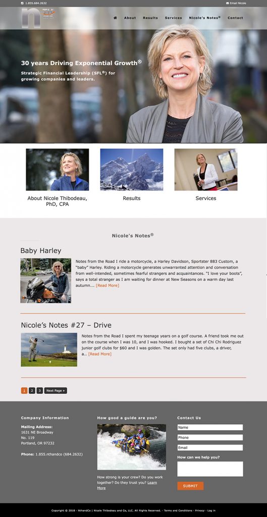 NthandCo Website Redesign